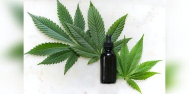 Banner for Medicinal cannabis bottle and leaf