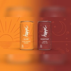 Happi glow and nightcap packaging