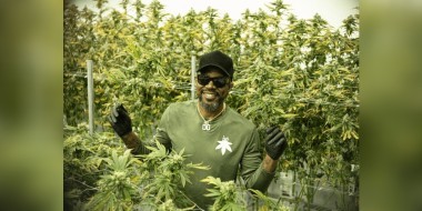 Forty_OG in a cannabis field