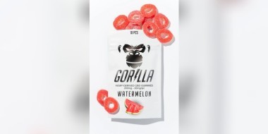 Hemp-derived watermelon gummies